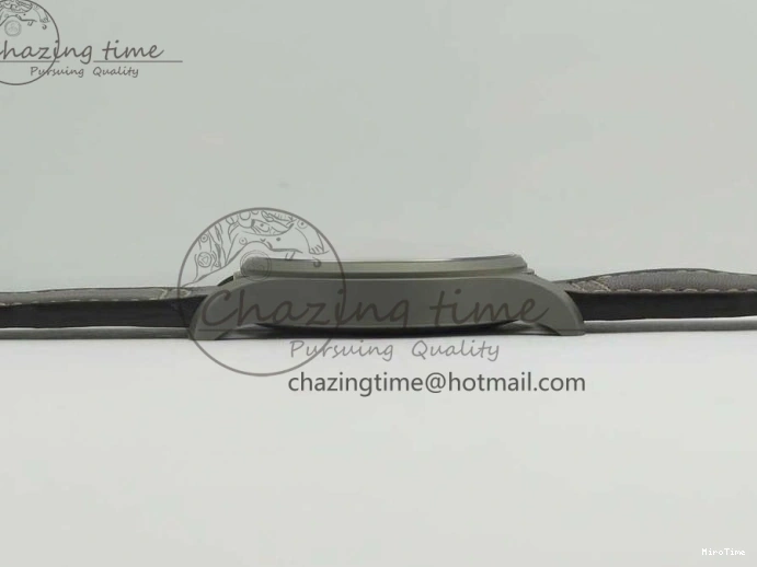 MIROTIME 0310 SmartChoice Mark XVIII IW327006 Titanium M+F 1:1 Best Edition Black Dial on Brown Leather Strap A 7145